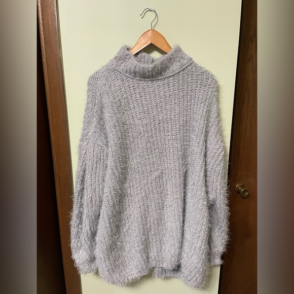 Free People Sweaters - Free People Soft Gray Cowl Neck Sweater